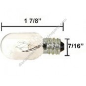 Cutex Sewing Machine Light Bulb, 9/16 Base 120V 15W Push-In Turn & Lock  #4Pcw